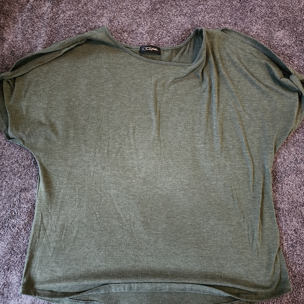 Caslon Green Boxy Short Sleeve T-Shirt